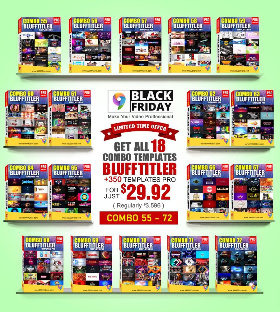 Black Friday - BLUFFTITLER PACK 18 COMBO 55 - 72 [ Only 0.08$ / Temp ]