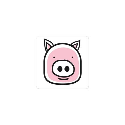 Pig Head Sticker