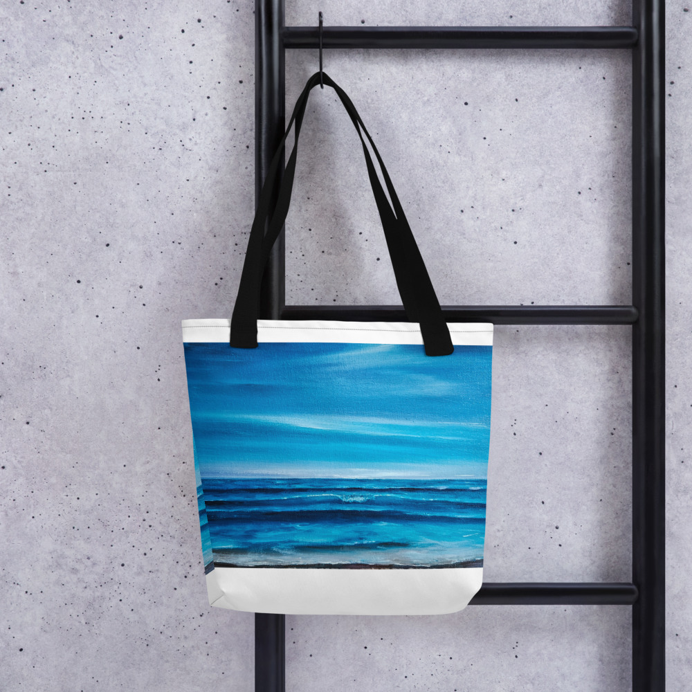 Ocean scene tote bag
