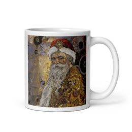 Klimt inspired Santa Mug | Nooboo