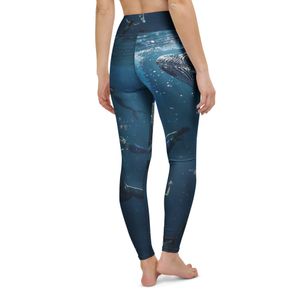 The Whale and the Mermaids Yoga Leggings | Nooboo