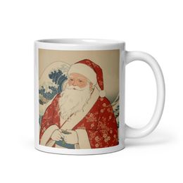 Hokusai inspired Santa Mug | Nooboo