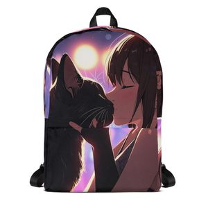Kissing the Cat Backpack | Nooboo