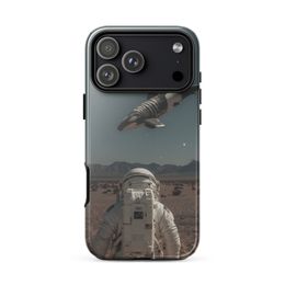 The Astronaut and the Zebra Whale Tough Iphone Case  | Nooboo
