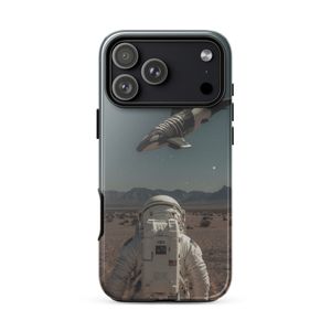 The Astronaut and the Zebra Whale Tough Iphone Case  | Nooboo