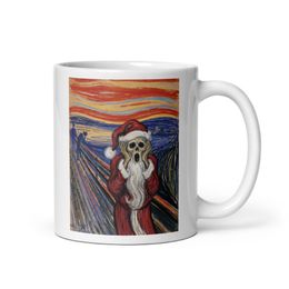 Edvard Munch inspired Santa Mug | Nooboo