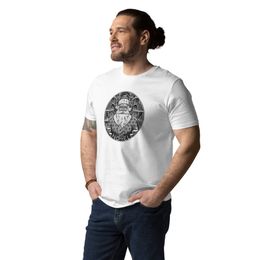 M.C Escher inspired Santa Unisex Organic Cotton T-Shirt | Nooboo