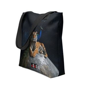 The Tiger and the Peacock Tote Bag | Nooboo