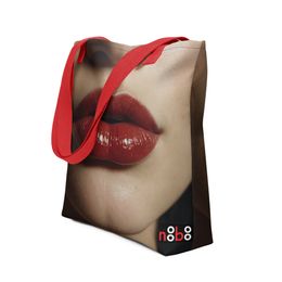 Red Lips Tote Bag | Nooboo