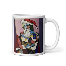 Picasso inspired Santa Mug | Nooboo