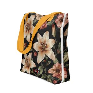 Lily Tote Bag – Elegant Floral Artwork | Nooboo