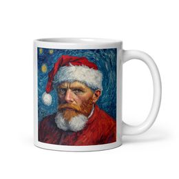 Van Gogh inspired Santa Mug | Nooboo