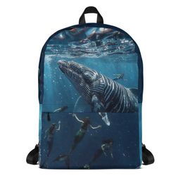 The Mermaids and The Zebra Whale Backpack | Nooboo