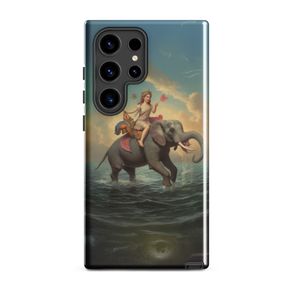 The Maid and the elephant Tough Samsung Case | Nooboo