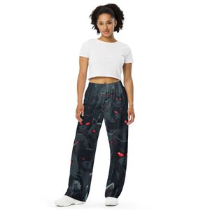Evil Cats Unisex Wide-Leg Pants | Nooboo