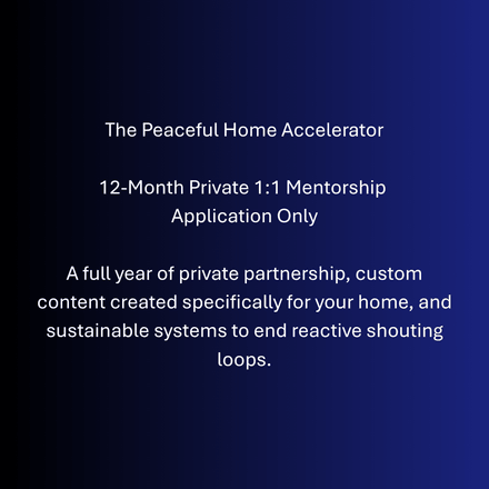 The Peaceful Home Accelerator