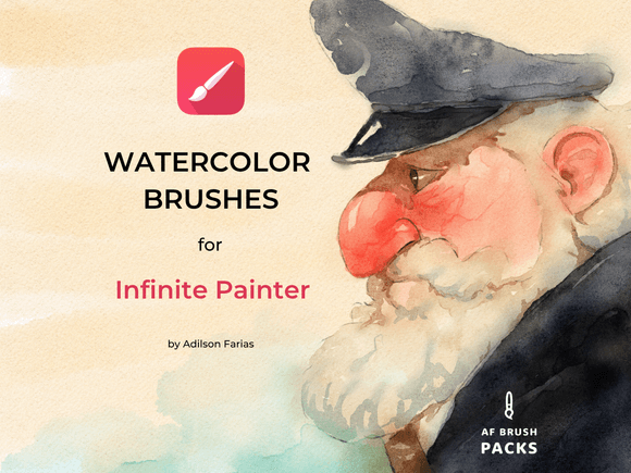 Digital Watercolor Brush Pack for Infinite Painter