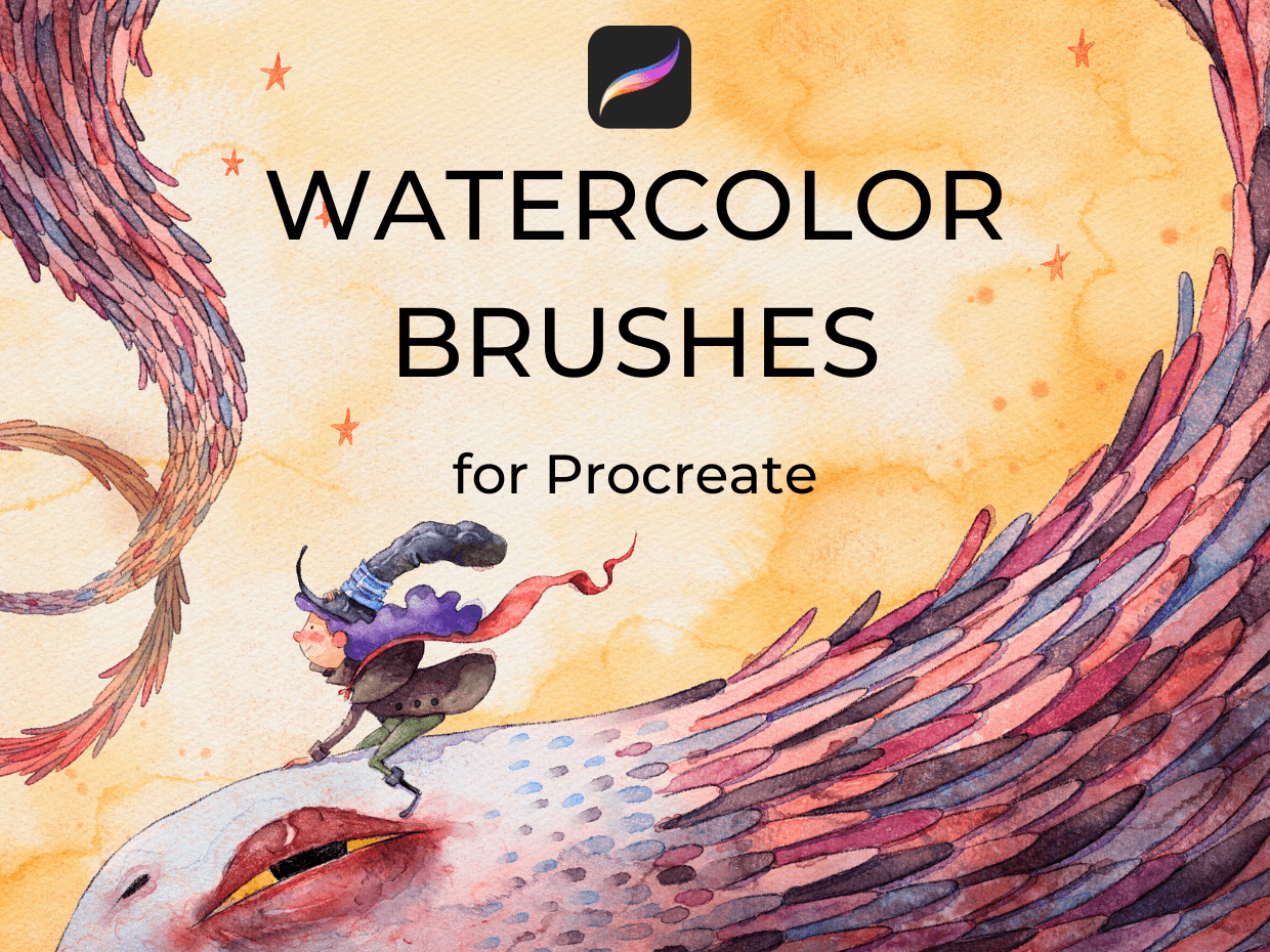 Digital Watercolor Brush Pack for Procreate