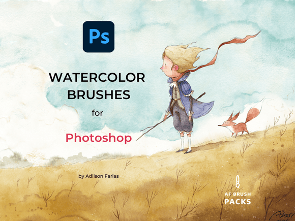Watercolor Brushes for Photoshop