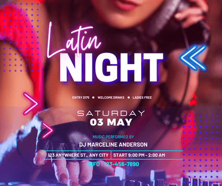 Latin Night Flyer