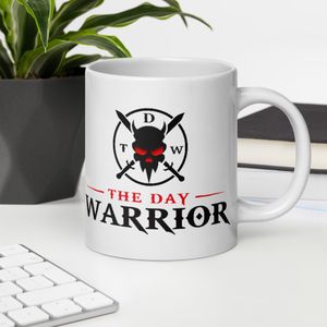 The Day Warrior Logo 20 oz. Coffee. Mug