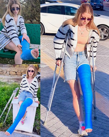 Blue LLC street crutching · close-ups by Sarina