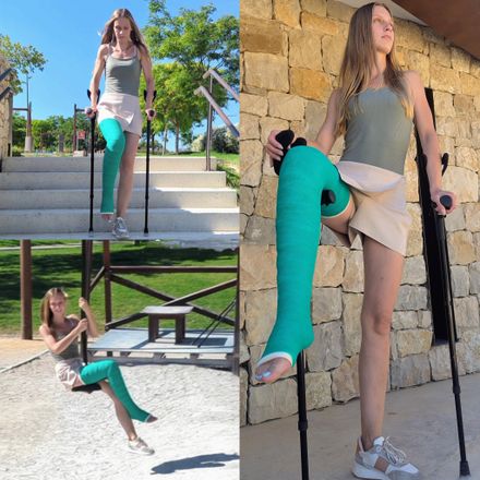 Unstoppable: Ziplining with a Cast! 3/3 by Kim