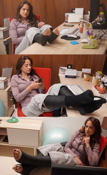 French Roleplay Job Interview: DSLC · socks · toes · office by Alicia