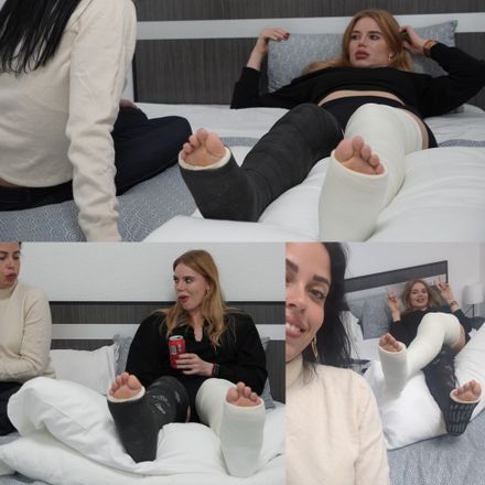 DLLC · bed resting · with her friend by Ekaterina 
