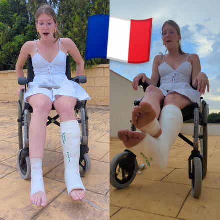 Casted summer: sprained ankle wheelchair 3/3 by Chloe 