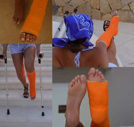 Elegant fiber SLC high heel · stairs · close-ups · crutching by Nora