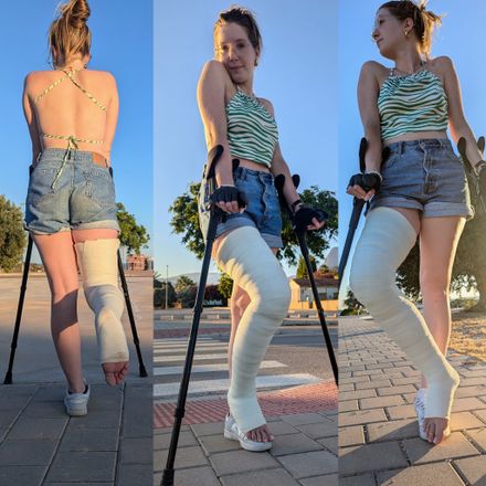 LLC car accident · toes off 1/2 by Chloe 