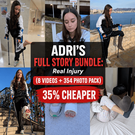 ADRI'S FULL STORY BUNDLE: Real Injury (8 Videos + 354 Photo Pack)