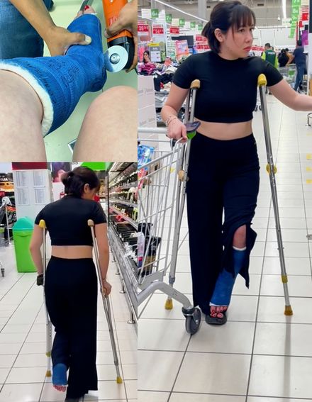 Real injury SLC supermarket and new cast by Lucy