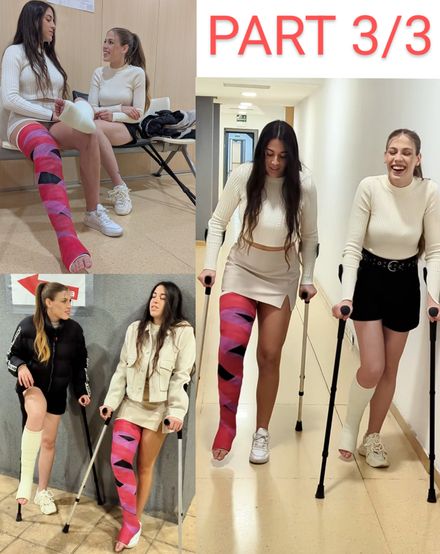 Casted cousins 1 : Long crutching together and single 3/3