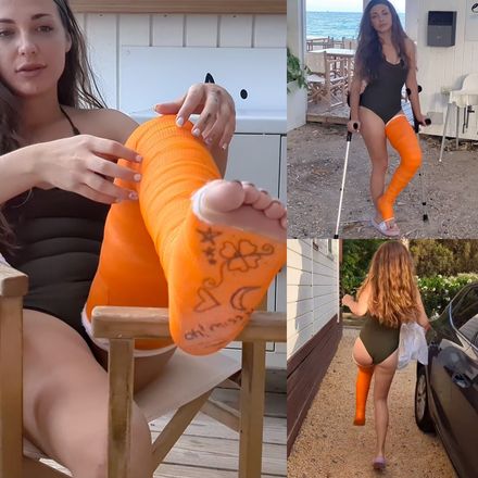 Orange is the new black 1/3 · LLC · bathing suit public crutching by Paula