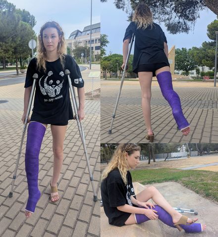 College days: LLC high heel crutching 3/3 by Pame 