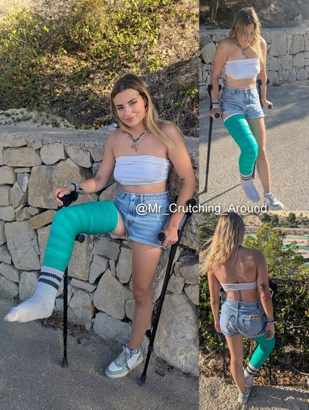 Temp (5 days) LLC thick sock and cast removal by Tasya 