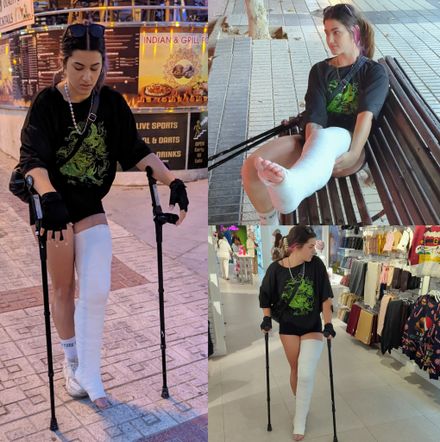 Thick Plaster LLC adventure · long street crutching &amp; shooping by Elena