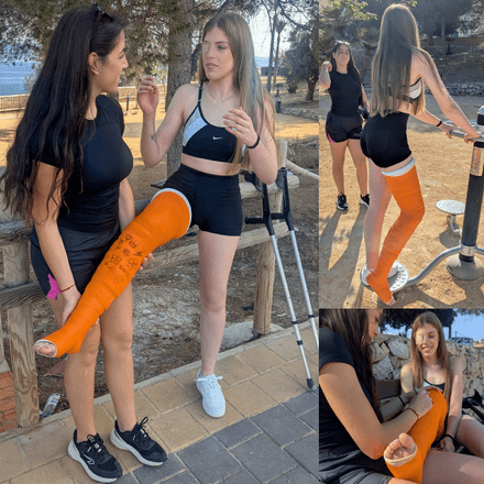 Casted cousins 2: crutching · tickling &amp; toerings 3/3