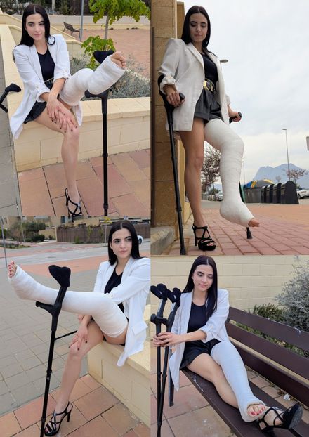 LLC office day long street crutching and close-ups by Aurora