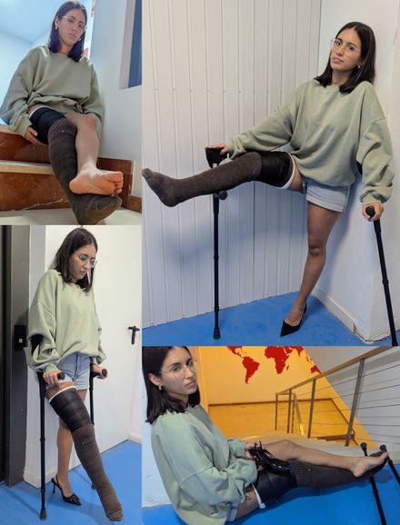 LLC high heel · sock and toes off by Salma