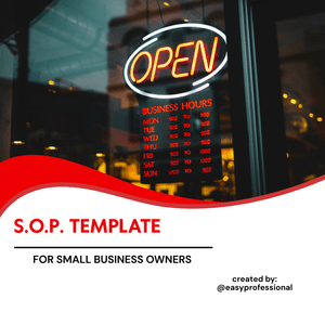 SOP Template for Small Business Owners