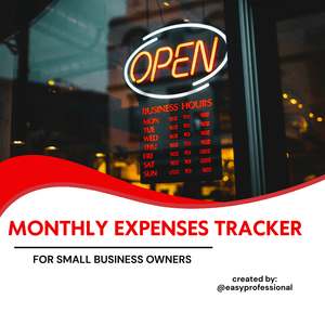 Monthly Expense Tracker for Small Business Owners