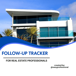 Follow-Up Tracker for Real Estate Professional 