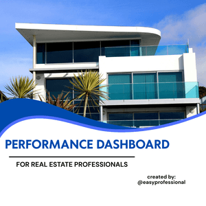 Performance Dashboard Template for Real Estate Professionals 
