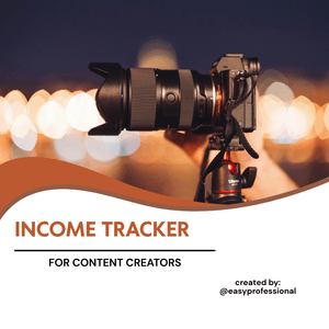 Income Tracker for Content Creators 