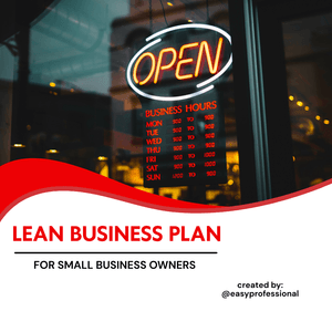 Lean Business Plan for Small Business Owners