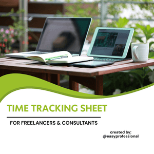 Time Tracking Sheet for Freelancers &amp; Consultants