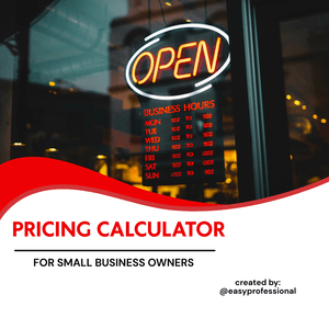 Pricing Calculator for Small Business Owners